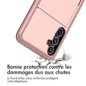iMoshion Coque arrière avec porte-cartes Samsung Galaxy S23 FE - Rose Dorée