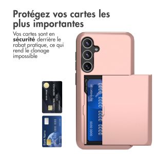 iMoshion Coque arrière avec porte-cartes Samsung Galaxy S23 FE - Rose Dorée