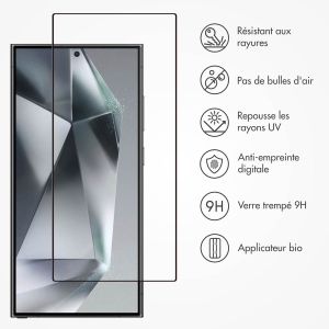 Accezz Protection d'écran en verre trempé avec applicateur Samsung Galaxy S24 Ultra - Transparent