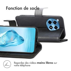 iMoshion Étui de téléphone portefeuille Luxe OnePlus 12R - Noir