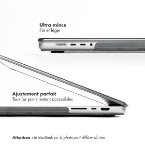 Selencia Coque Paillettes MacBook Air 13 pouces (2018-2020) - A1932 / A2179 / A2337 - Noir