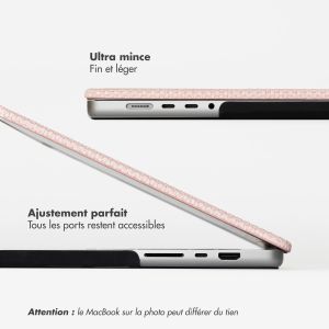 Selencia Coque tissée MacBook Pro 13 pouces (2020 / 2022) - A2289 / A2251 - Rose