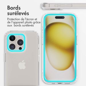 iMoshion ﻿Coque Stand iPhone 15 Pro - Transparent