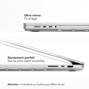 Selencia Coque Paillettes MacBook Air 15 pouces (2023) / Air 15 pouces (2024) M3 chip - A2941 / A3114 - Transparent