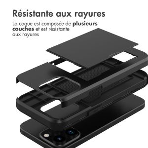 iMoshion Coque arrière avec porte-cartes iPhone 15 Pro Max - Noir