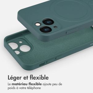 iMoshion Coque Couleur avec MagSafe iPhone 13 Mini - Vert foncé