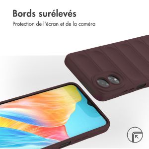 iMoshion Coque arrière EasyGrip Oppo A18 / Oppo A38 - Aubergine
