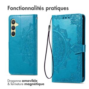 iMoshion Etui de téléphone portefeuille Mandala Samsung Galaxy S24 - Turquoise