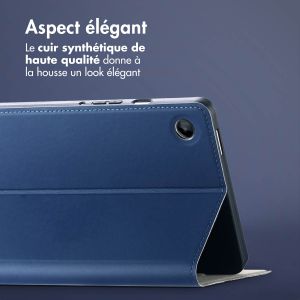 Accezz Housse Classic Tablet Stand Samsung Galaxy Tab A9 8.7 pouces  - Bleu foncé