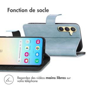 iMoshion Étui de téléphone portefeuille Luxe Samsung Galaxy S24 - Bleu clair