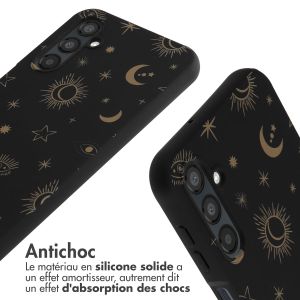 iMoshion Coque design en silicone avec cordon Samsung Galaxy A25 - Sky Black