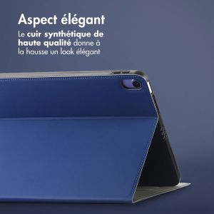 Accezz Housse Classic Tablet Stand iPad Air 11 pouces (2024) M2 / Air 5 (2022) / Air 4 (2020) - Bleu foncé
