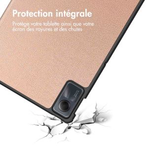 iMoshion Coque tablette Trifold Xiaomi Redmi Pad SE - Rose Dorée