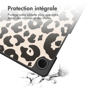 iMoshion Coque tablette Design Samsung Galaxy Tab A9 8.7 pouces - Leopard
