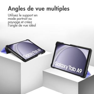 iMoshion Coque tablette Trifold Samsung Galaxy Tab A9 8.7 pouces - Lila