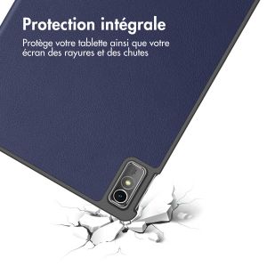 iMoshion Coque tablette Trifold Lenovo Tab M10 5G - Bleu foncé