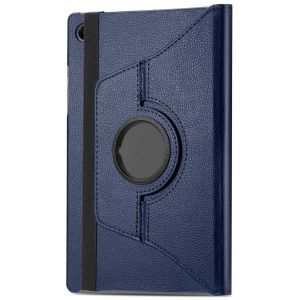 iMoshion Coque tablette rotatif à 360° Samsung Galaxy Tab A9 8.7 pouces - Bleu foncé