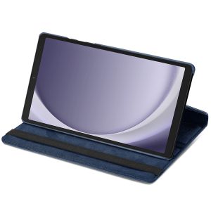 iMoshion Coque tablette rotatif à 360° Samsung Galaxy Tab A9 8.7 pouces - Bleu foncé