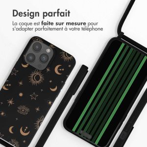 iMoshion Coque design en silicone avec cordon iPhone 15 Pro Max - Sky Black