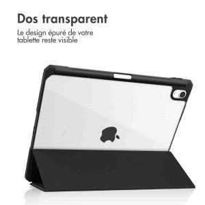 iMoshion Coque tablette rigide Trifold iPad Air 11 pouces (2024) M2 / Air 5 (2022) / Air 4 (2020) - Noir