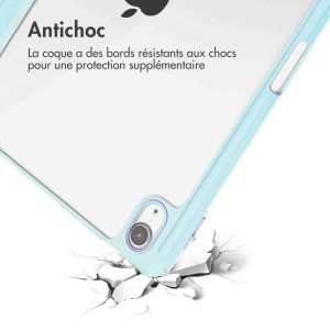 iMoshion Coque tablette rigide Trifold iPad Air 11 pouces (2024) M2 / Air 5 (2022) / Air 4 (2020) - Bleu clair