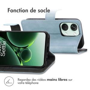 iMoshion Étui de téléphone portefeuille Luxe OnePlus Nord 3 - Bleu clair