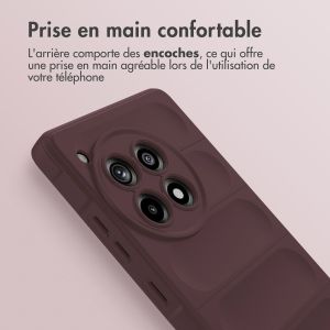 iMoshion Coque arrière EasyGrip OnePlus 12R - Aubergine
