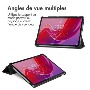 iMoshion Coque tablette rigide Trifold Lenovo Tab M11 - Noir