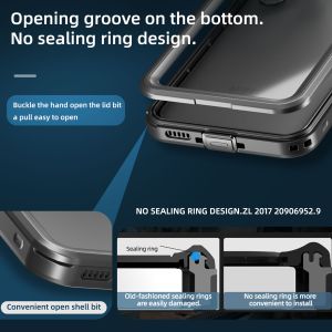 Redpepper Coque imperméable Dot Plus Samsung Galaxy A35 - Noir