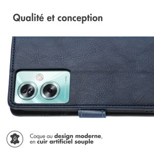 iMoshion Étui de téléphone portefeuille Luxe OnePlus Nord N30 SE - Bleu foncé