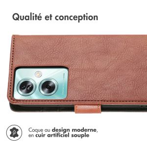 iMoshion Étui de téléphone portefeuille Luxe OnePlus Nord N30 SE - Brun