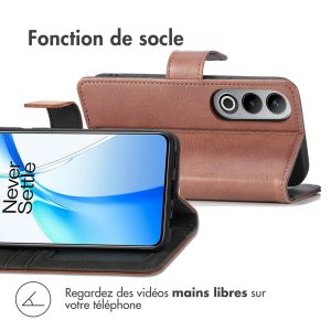 iMoshion Étui de téléphone portefeuille Luxe OnePlus Nord CE 4 - Brun
