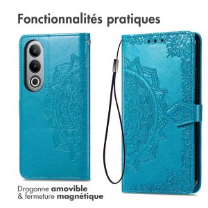 iMoshion Etui de téléphone portefeuille Mandala OnePlus Nord CE 4 - Turquoise