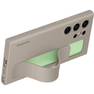 Samsung Coque arrière originale Standing Grip Galaxy S24 Ultra - Taupe