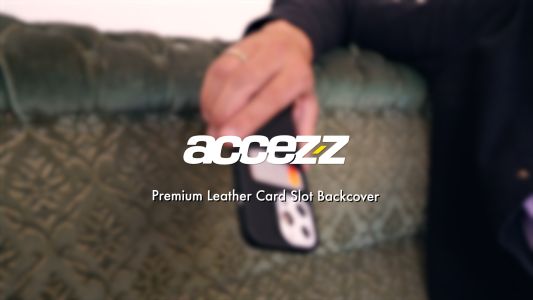 Accezz ﻿Coque en cuir de qualité supérieure avec fentes pour cartes Samsung Galaxy S22 Ultra - Noir