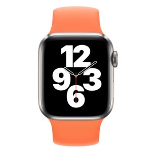 Apple Bracelet Boucle unique Apple Watch Series 1-9 / SE / Ultra (2) - 42/44/45/49 mm - Taille 12 - Kumquat