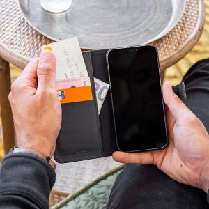 Accezz Étui de téléphone portefeuille en cuir de qualité supérieure 2 en 1 Samsung Galaxy A34 (5G) - Noir