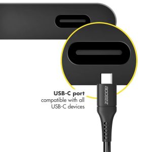 Accezz Câble USB-C vers USB-C Google Pixel 6a - 0,2 mètres - Noir