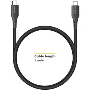 Accezz Câble USB-C vers USB-C Samsung Galaxy A34 (5G) - 1 mètre - Noir