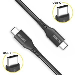 Accezz Câble USB-C vers USB-C Google Pixel 7 - 1 mètre - Noir