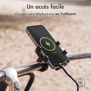iMoshion Support de téléphone pour vélo Samsung Galaxy S22 - Réglable - Universel - Aluminium - Noir