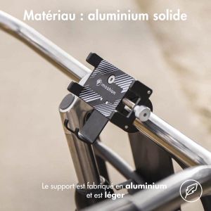 iMoshion Support de téléphone pour vélo iPhone 15 - Réglable - Universel - Aluminium - Noir