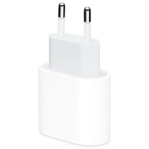 Apple Adaptateur secteur USB-C original iPhone SE (2022) - Chargeur - Connexion USB-C - 20W - Blanc