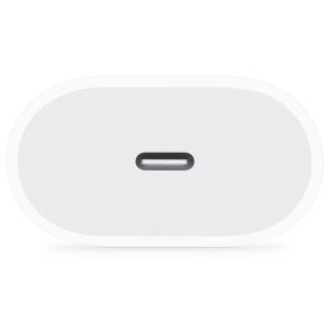 Apple Adaptateur secteur USB-C original iPhone 15 - Chargeur - Connexion USB-C - 20W - Blanc