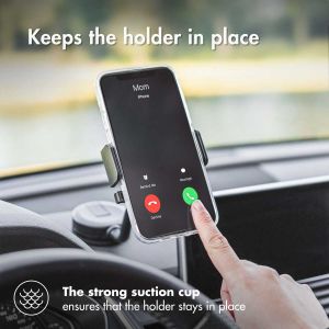 Accezz Support de téléphone pour voiture Samsung Galaxy S21 - Universel - Tableau de bord - Noir