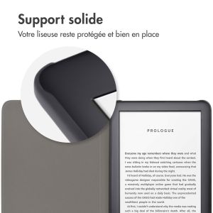 iMoshion Design Slim Hard Sleepcover Amazon Kindle (2022) 11th gen - Black Graphic