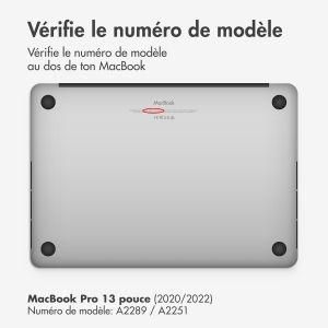 Selencia Coque tissée MacBook Pro 13 pouces (2020 / 2022) - A2289 / A2251 - Gris