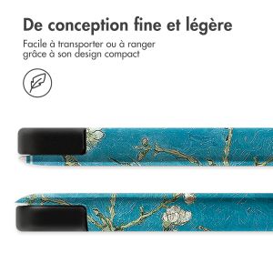iMoshion Coque tablette Design Trifold Samsung Tab S9 FE Plus - Green Plant