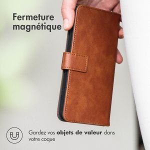iMoshion Étui de téléphone portefeuille Luxe OnePlus Nord CE 2 5G - Brun