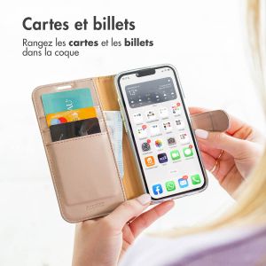 Accezz Étui de téléphone portefeuille Wallet Samsung Galaxy S22 Plus - Dorée